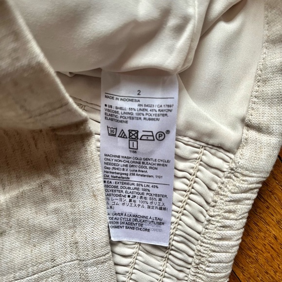 NWT Banana Republic Linen crop top | Size 2 - Picture 4 of 4